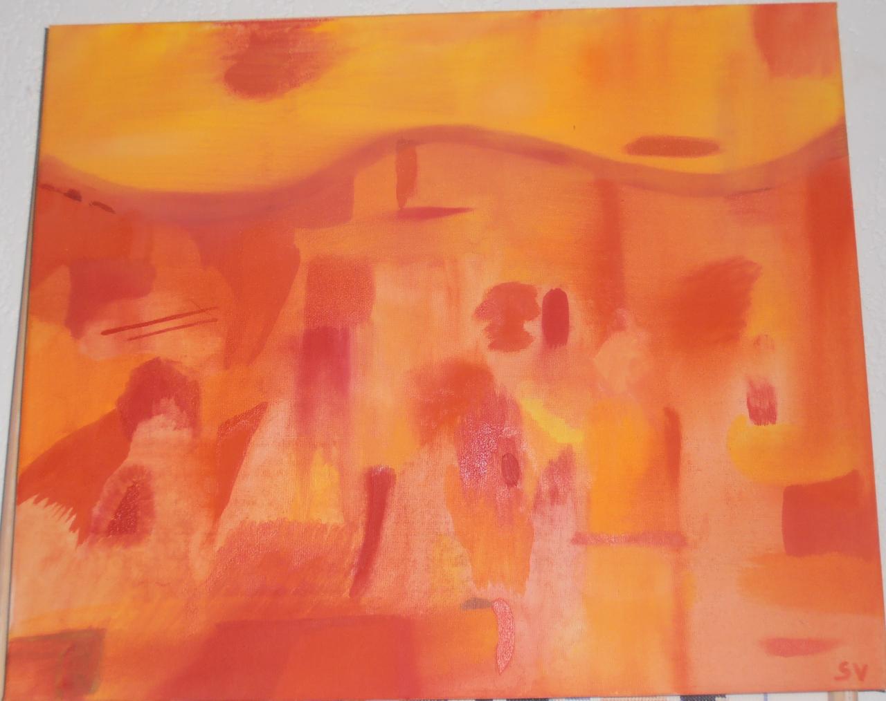 Soleil orange